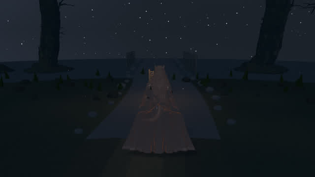 A road through the landscape of Frayed Scion
